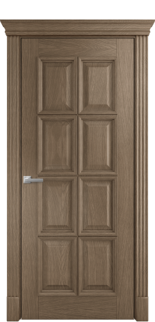 Дверь межкомнатная Rosso 8 Цвет Дуб Мускат Покрытие Шпон натуральный  Наличник Британия Цена 71900