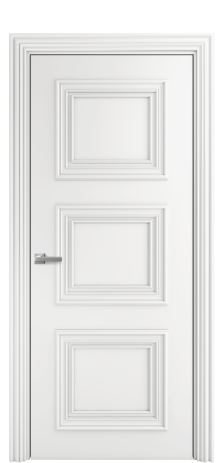 Дверь межкомнатная Modena 3 Цвет Белый Покрытие Эмаль  Наличник ML 85 Цена 77325