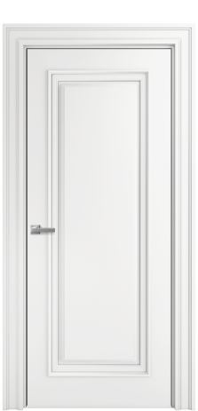 Дверь межкомнатная Palermo 1 Цвет Белый Покрытие Эмаль  Наличник Lacio 110 Цена 90775