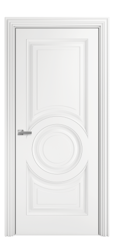 Дверь межкомнатная Бергамо 6 Цвет Белый Покрытие Эмаль  Наличник ML 85 Цена 61825