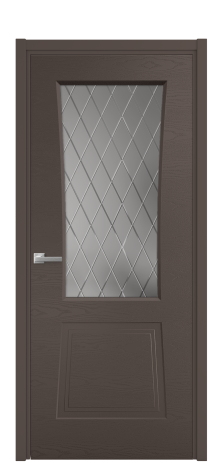 Дверь межкомнатная Dino 2 Цвет Коричневый Brash Покрытие Эмаль брашированная  Наличник L 50 Цена 49630