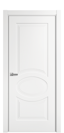 Дверь межкомнатная Lina 6 Цвет Белый Покрытие Эмаль  Наличник L 75 Цена 32305