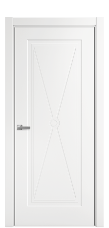Дверь межкомнатная Marko 1 Цвет Белый Покрытие Эмаль  Наличник L 75 Цена 32305