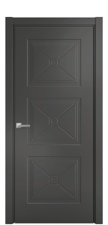 Дверь межкомнатная Marko 3 Цвет Антрацит Покрытие Эмаль  Наличник L 75 Цена 36925