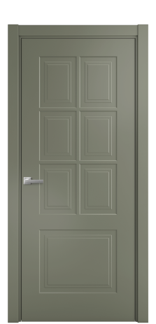 Дверь межкомнатная Paulo 1 Цвет Зеленый Покрытие Эмаль  Наличник L 75 Цена 36925