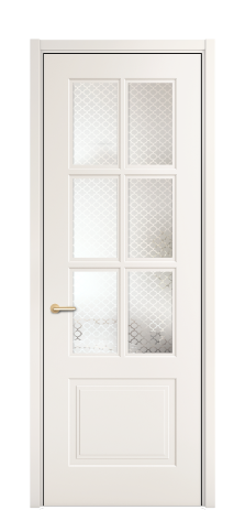 Дверь межкомнатная Паола 1 Цвет Молочный Покрытие ЭМАЛИ Эмаль Наличник L 50 Цена 44975