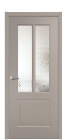 Дверь межкомнатная Paulo 2 Цвет Какао Покрытие Эмаль  Наличник L 50 Цена 42250