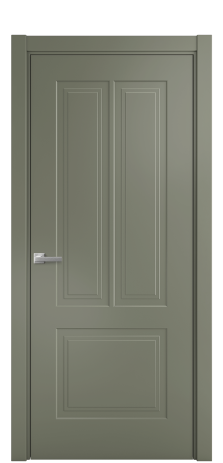 Дверь межкомнатная Paulo 2 Цвет Зеленый Покрытие Эмаль  Наличник L 75 Цена 36925