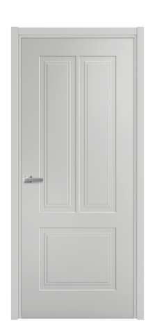 Дверь межкомнатная Paulo 2 Цвет Телегрей Покрытие Эмаль  Наличник L 50 Цена 40625