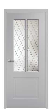 Дверь межкомнатная Paulo 2 Цвет Галечный Покрытие Эмаль  Наличник L 50 Цена 42130