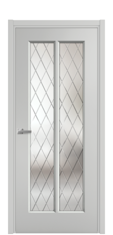 Дверь межкомнатная Paulo 4 Цвет Телегрей Покрытие Эмаль  Наличник L 50 Цена 42915