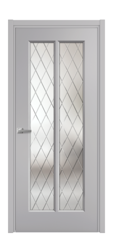 Дверь межкомнатная Paulo 4 Цвет Галечный Покрытие Эмаль  Наличник L 50 Цена 42915