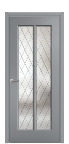 Дверь межкомнатная Paulo 4 Цвет Гриджио Покрытие Эмаль  Наличник L 50 Цена 42915