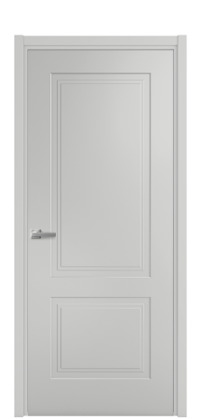 Дверь межкомнатная Рино 2 Цвет Телегрей Покрытие Эмаль  Наличник L 50 Цена 40475