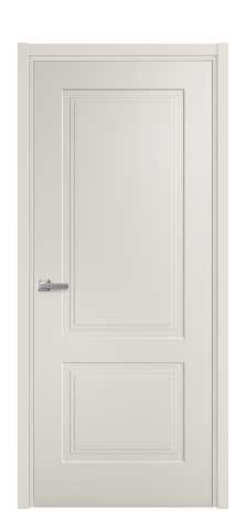 Дверь межкомнатная Рино 2 Цвет Дымчатый Покрытие Эмаль  Наличник L 50 Цена 40475