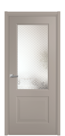 Дверь межкомнатная Рино 2 Цвет Какао Покрытие Эмаль  Наличник L 50 Цена 42250