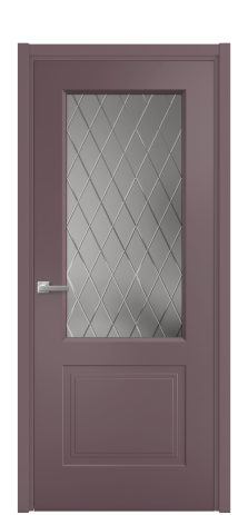 Дверь межкомнатная Rino 2 Цвет Лиловый Покрытие Эмаль  Наличник L 50 Цена 44558