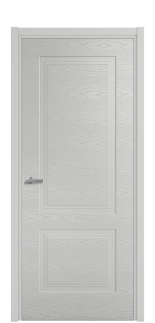 Дверь межкомнатная Rino 2 Цвет Телегрей Brash Покрытие Эмаль брашированная  Наличник L 50 Цена 44375