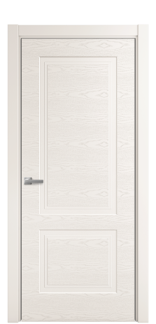 Дверь межкомнатная Rino 2 Цвет Молочный Brash Покрытие Эмаль брашированная  Наличник L 75 Цена 44375