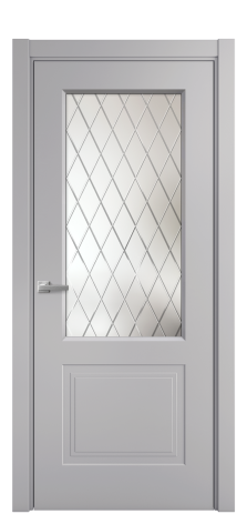 Дверь межкомнатная Рино 2 Цвет Галечный Покрытие Эмаль  Наличник L 75 Цена 43223