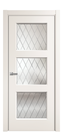 Дверь межкомнатная Rino 3 Цвет Молочный Покрытие Эмаль  Наличник L 75 Цена 38500