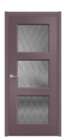 Дверь межкомнатная Rino 3 Цвет Лиловый Покрытие Эмаль  Наличник L 50 Цена 42750