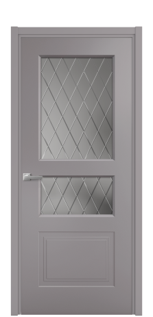 Дверь межкомнатная Рино 4 Цвет Ирис Покрытие Эмаль  Наличник L 50 Цена 42600