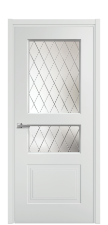 Дверь межкомнатная Rino 4 Цвет Облачный Покрытие Эмаль  Наличник L 50 Цена 42050