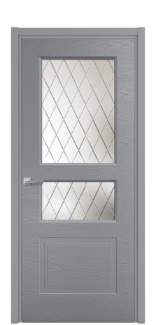 Дверь межкомнатная Rino 4 Цвет Гриджио Brash Покрытие Эмаль брашированная  Наличник L 50 Цена 45950