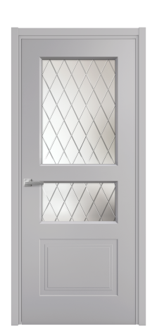 Дверь межкомнатная Rino 4 Цвет Галечный Покрытие Эмаль  Наличник L 50 Цена 42200