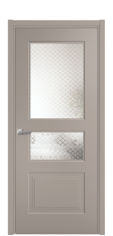 Дверь межкомнатная Rino 4 Цвет Какао Покрытие Эмаль  Наличник L 50 Цена 42485