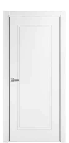 Дверь межкомнатная Plain 1 Цвет Белый Покрытие Эмаль  Наличник L 75 Цена 34705