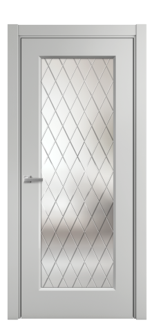 Дверь межкомнатная Plain 1 Цвет Телегрей Покрытие Эмаль  Наличник L 75 Цена 38065