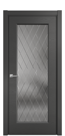 Дверь межкомнатная Plain 1 Цвет Антрацит Brash Покрытие Эмаль брашированная  Наличник L 75 Цена 44715 Дверь межкомнатная Plain 1 Цвет Антрацит Brash Покрытие Эмаль брашированная  Наличник L 75 Цена 44715