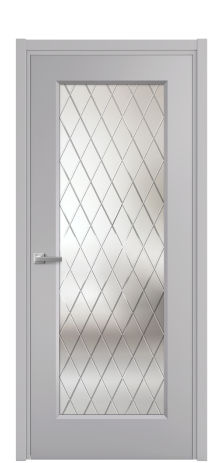 Дверь межкомнатная Plain 1 Цвет Галечный Покрытие Эмаль  Наличник L 50 Цена 41765