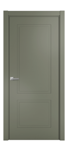 Дверь межкомнатная Plain 2 Цвет Зеленый Покрытие Эмаль  Наличник L 75 Цена 34150