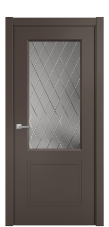 Дверь межкомнатная Plain 2 Цвет Коричневый Покрытие Эмаль  Наличник L 75 Цена 37875