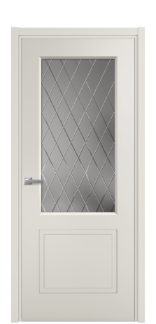 Дверь межкомнатная Plain 2 Цвет Дымчатый Покрытие Эмаль  Наличник L 50 Цена 41575