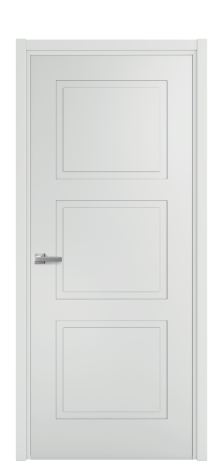 Дверь межкомнатная Плэйн 3 Цвет Облачный Покрытие Эмаль  Наличник L 50 Цена 39475