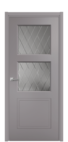 Дверь межкомнатная Плэйн 3 Цвет Ирис Покрытие Эмаль  Наличник L 50 Цена 41600