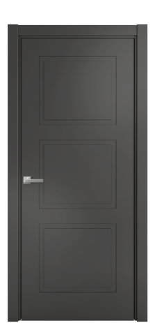 Дверь межкомнатная Plain 3 Цвет Антрацит Покрытие Эмаль  Наличник L 75 Цена 34150