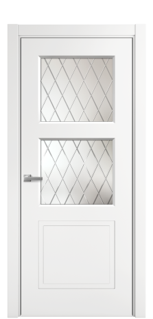 Дверь межкомнатная Plain 3 Цвет Белый Покрытие Эмаль  Наличник L 75 Цена 32960