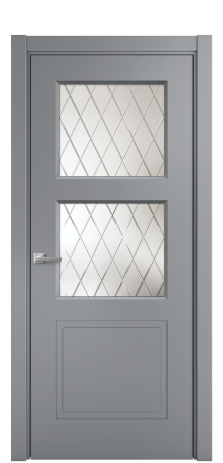 Дверь межкомнатная Plain 3 Цвет Гриджио Покрытие Эмаль  Наличник L 75 Цена 37350