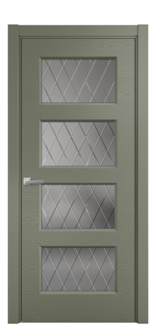 Дверь межкомнатная Plain 4 Цвет Зеленый Brash Покрытие Эмаль брашированная  Наличник L 75 Цена 43800 Дверь межкомнатная Plain 4 Цвет Зеленый Brash Покрытие Эмаль брашированная  Наличник L 75 Цена 43800