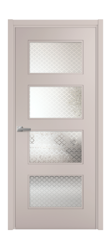 Дверь межкомнатная Plain 4 Цвет Пудра Покрытие Эмаль  Наличник L 50 Цена 41335