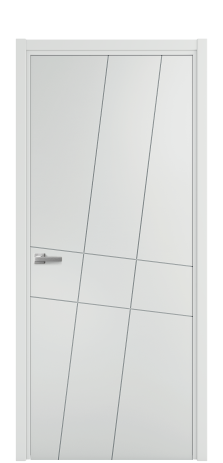 Дверь межкомнатная Twist 02 Цвет Облачный Покрытие Эмаль  Наличник L 50 Цена 39475