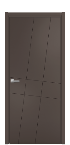 Дверь межкомнатная Твист 02 Цвет Коричневый Покрытие Эмаль  Наличник L 50 Цена 40668