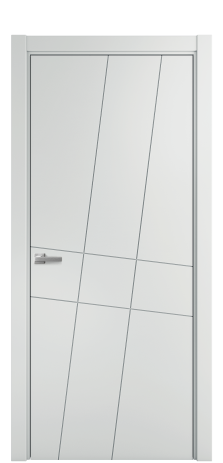 Дверь межкомнатная Twist 02 Цвет Облачный Покрытие Эмаль  Наличник L 75 Цена 35975