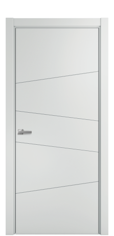 Дверь межкомнатная Twist 03 Цвет Облачный Покрытие Эмаль  Наличник L 75 Цена 35975