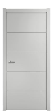 Дверь межкомнатная Linea 01 Цвет Телегрей Покрытие Эмаль  Наличник L 75 Цена 35975